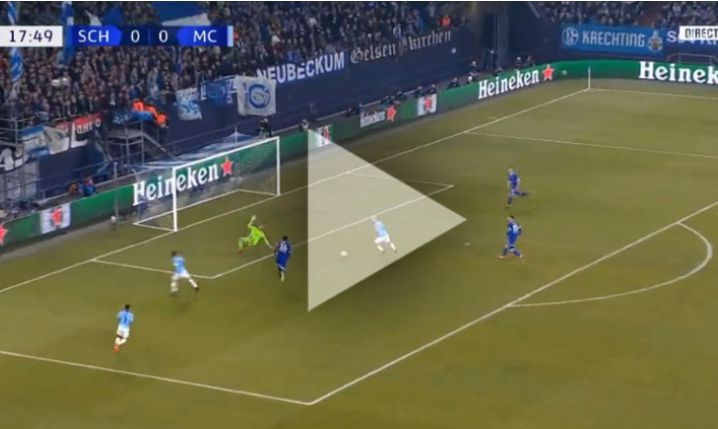 FATALNY błąd Schalke i Aguero strzela na 1-0! [VIDEO]